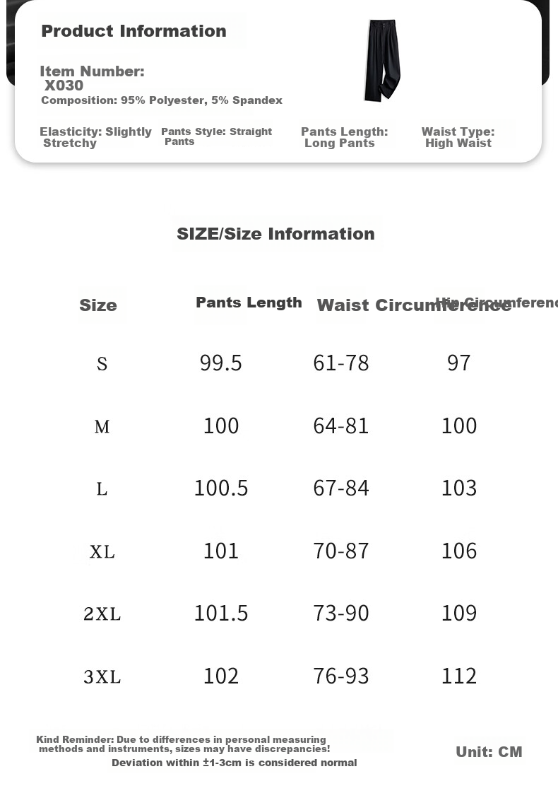 LangSha Wide-Leg Pants for Women, Spring And Autumn High-Waisted Draping Straight-Leg Elegant Slimming Black Trousers 4