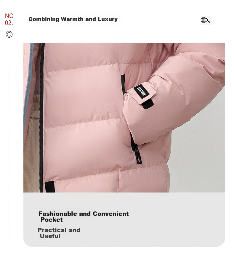 Yalu Women's Down Jacket 2025 New Winter Red Short Hooded National Standard Duck Down Fashion Thick Warm Coat Female 4