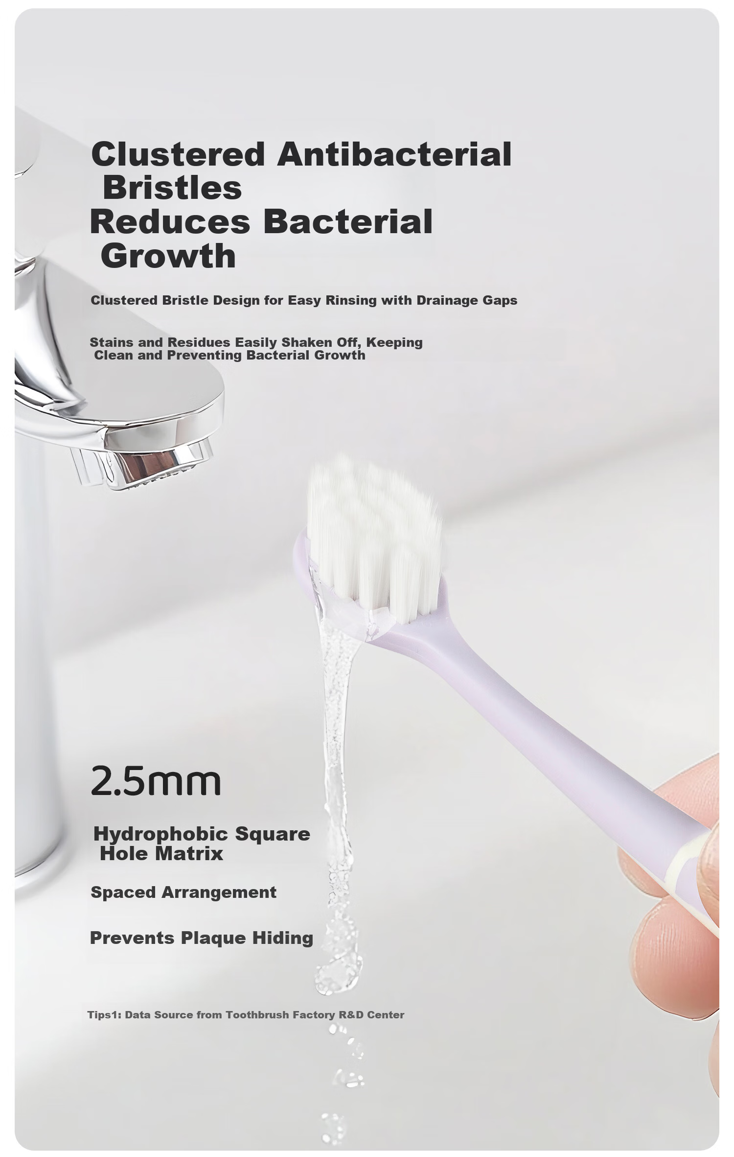 Ingham Soft Bristle Toothbrush Adult Wide Head Ultra-Fine Ultra-Soft Family Pack 5