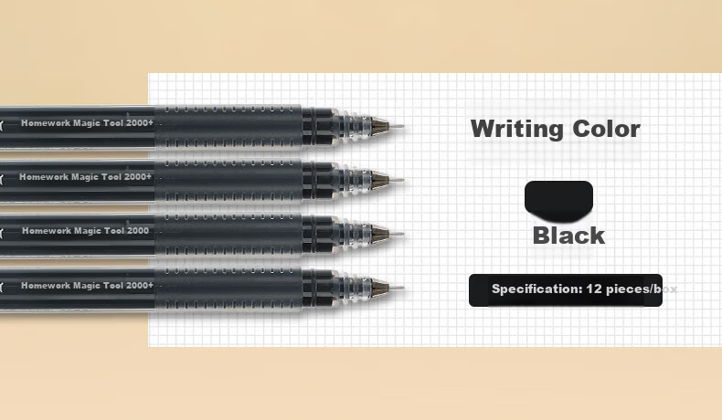 M&G Blue 0.5mm Student Large Capacity Gel Pen Office Full Needle Tube Signature Pen Triangular Barrel AGPV3401B 3-Pack 1