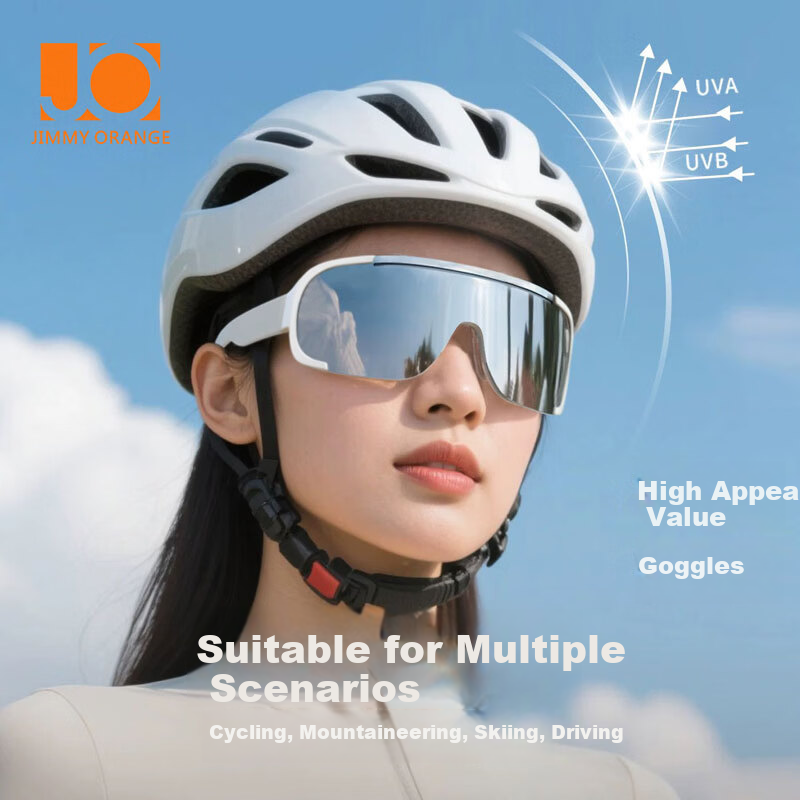 Jimmy Orange Mountaineering Goggles UV Protection Snow Climbing Outdoor Sports Windproof Sandproof Cycling Sunglasses Unisex