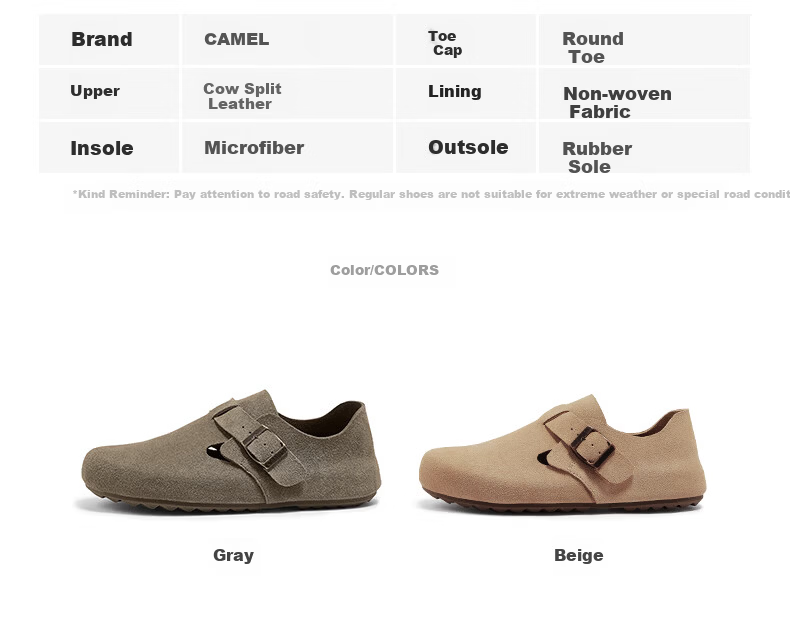 CAMEL Women's Birkenstock Style Comfortable Casual Slip-On Sandals Open Toe Shoes L25S700036 Apricot Size 37 19