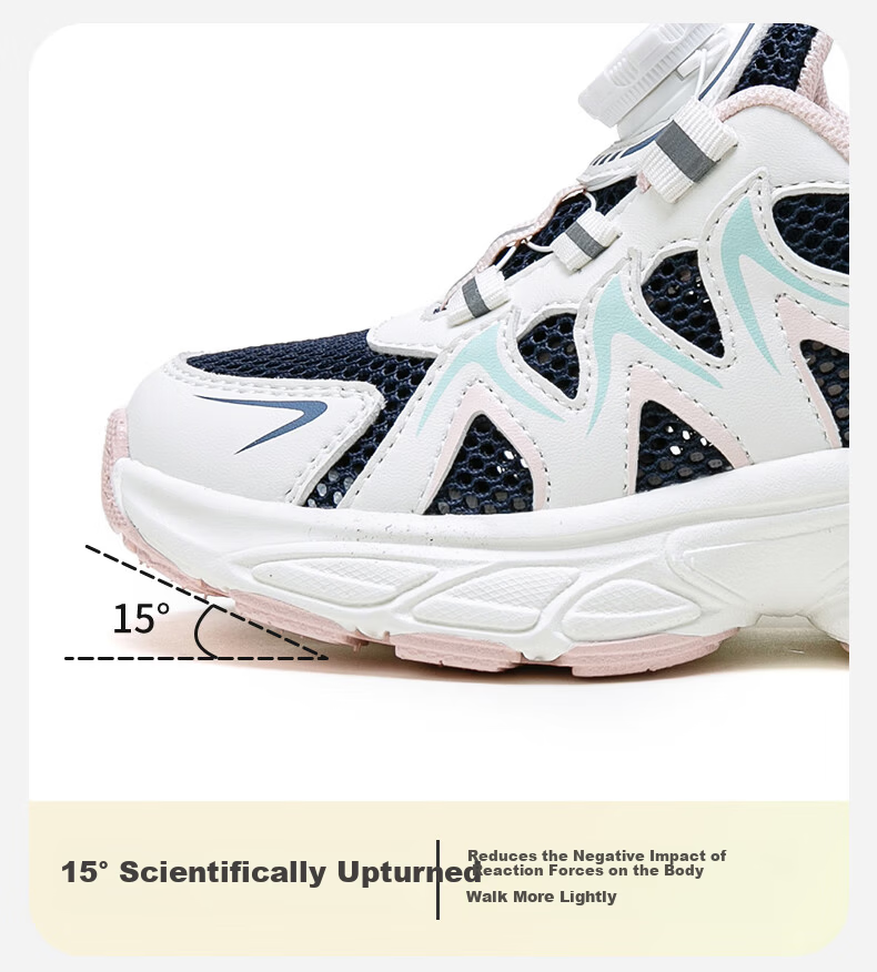 Follow Me Kids Sports Shoes Spring Summer Mesh Breathable Casual Shoes Boys Girls School Running Shoes Black Size 37 4