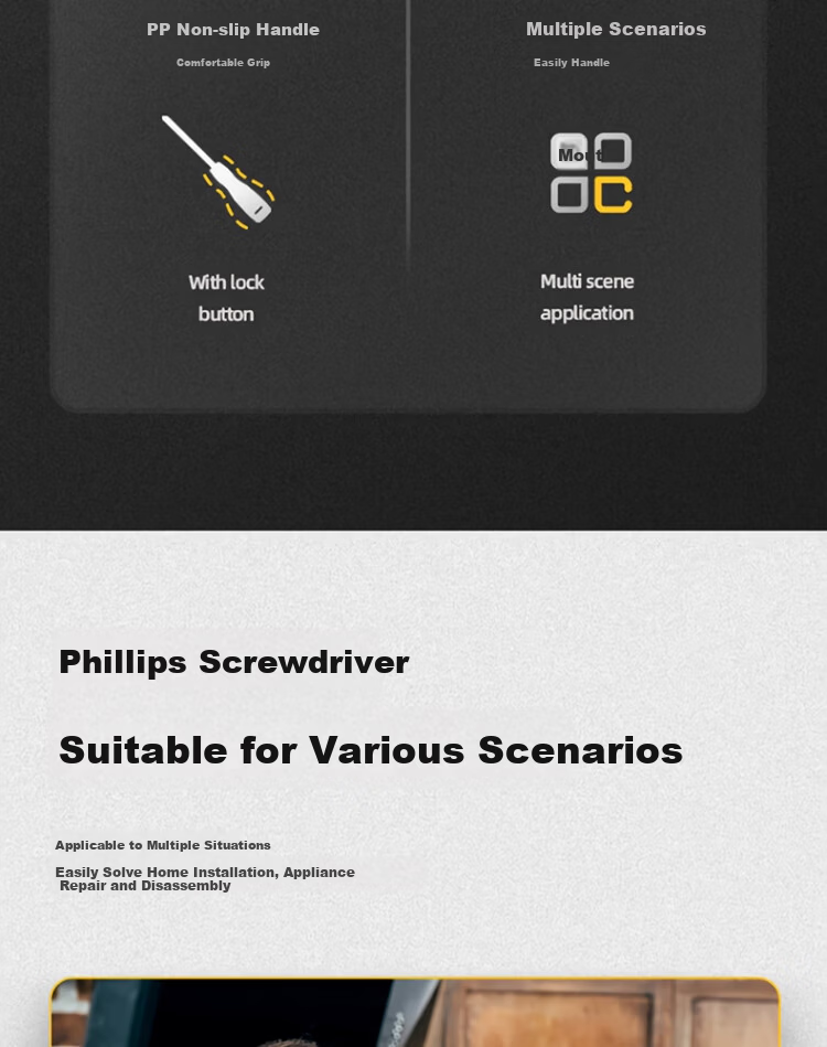 Deli Tool Plastic Handle Phillips Screwdriver PH1x150mm DL625150 (New and Old Versions Shipped Randomly) 5