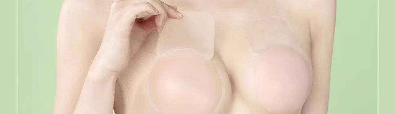 Caramella Silicone Breast Lift Pads Push-Up Invisible Bra for Wedding Dress, Spring and Summer Strapless Bra Pads Anti-Pointing 24