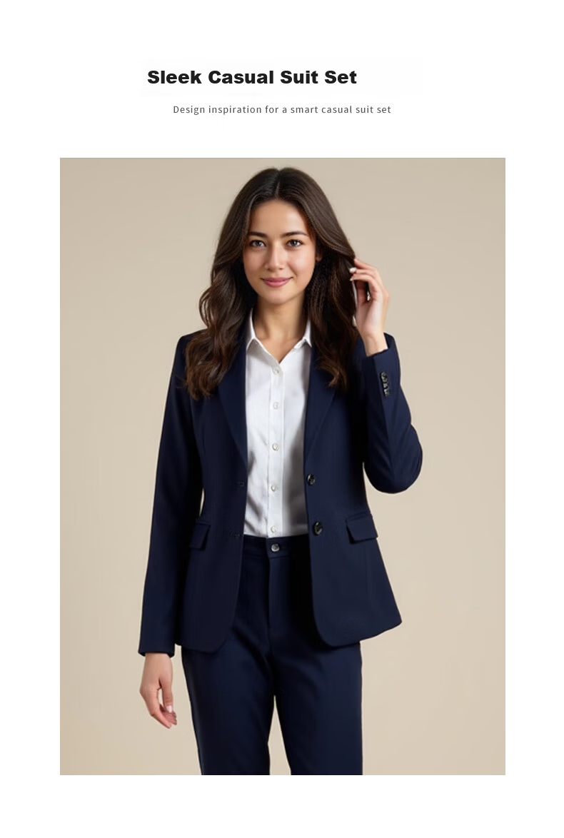 ROMON Women's Slim Fit Business Suit Jacket Professional Office OL Interview Work Commuter Blazer 15