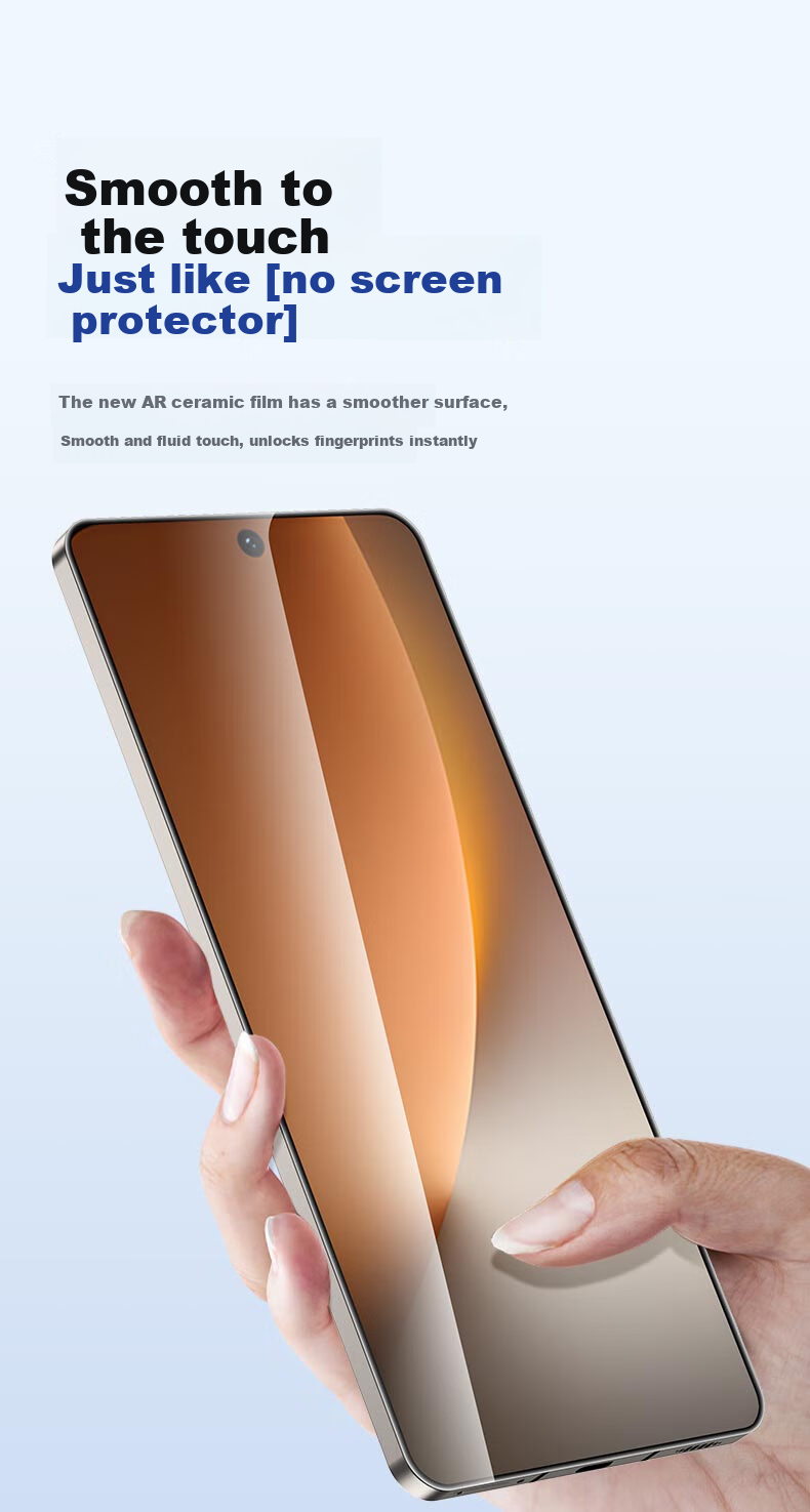 Smorss AR Anti-Reflective Ceramic Screen Protector for Honor Magic8 Pro/Porsche RSR Full Adhesive Ceramic Film Non-Tempered Eye Protection Anti-Fingerprint Dust Removal Film 7