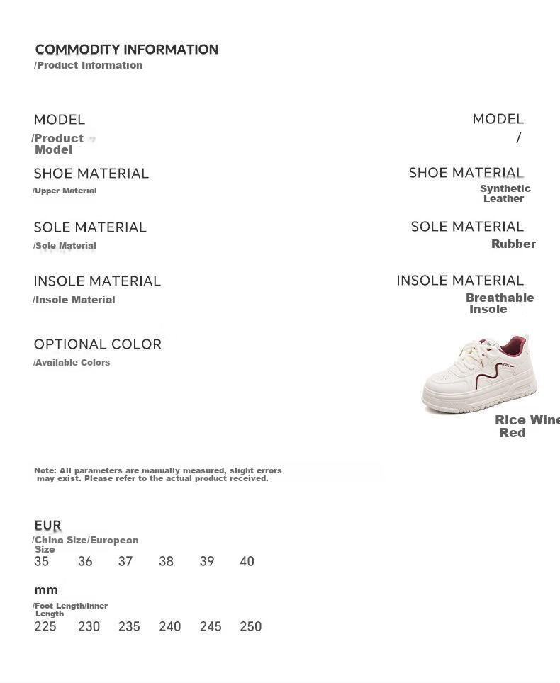 RENBEN College Style Versatile Thick-Soled Height-Increasing Comfortable Women's Sneakers 2026 Spring High-Value Korean Retro Brown Sneakers 3