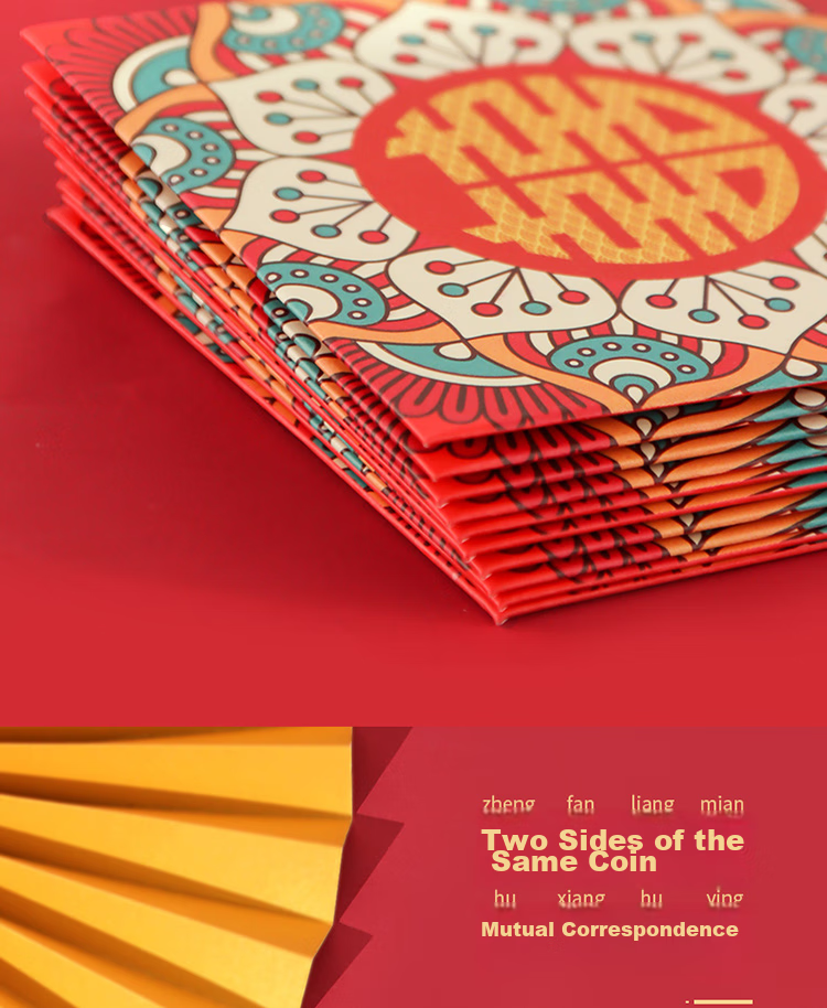 Extreme Space Red Packet Wedding Special 2026 New Double Happiness Red Envelope Engagement Celebration Supplies 12-Pack Thousand Yuan Red Packets 5