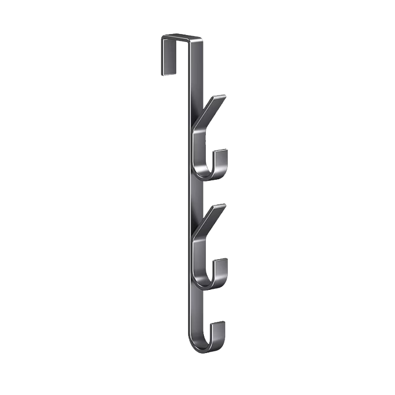 Meijia Life No-Drill Wall-Mounted Hook Rack for Clothes, Hats, Keys, and Bags Storage for Dormitory and Entryway