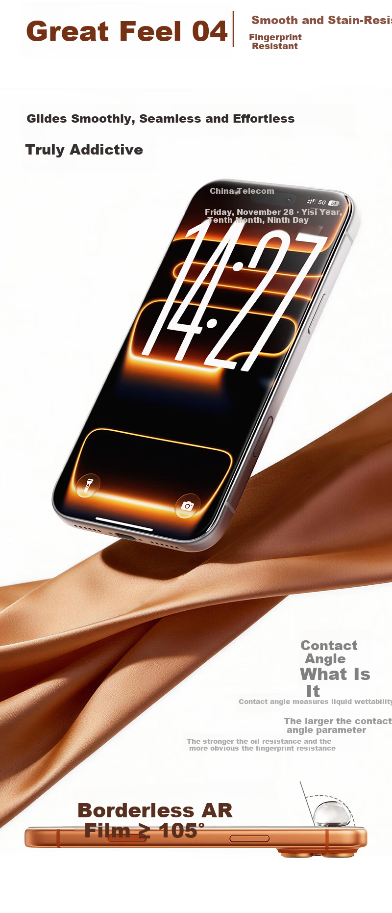 Torras Boundless AR Film [AR Anti-Reflective Magnetic Sputtering + No Black Edges] Compatible with iPhone 17 Tempered Glass Screen Protector for Apple 16 Pro, High-Definition Screen Protector, 2-Pack 11