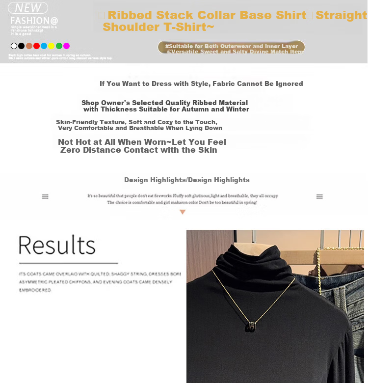 Ordifen Women's Turtleneck Fitted Long Sleeve Base Shirt Black Spring Autumn Winter Warm Stylish Top 1