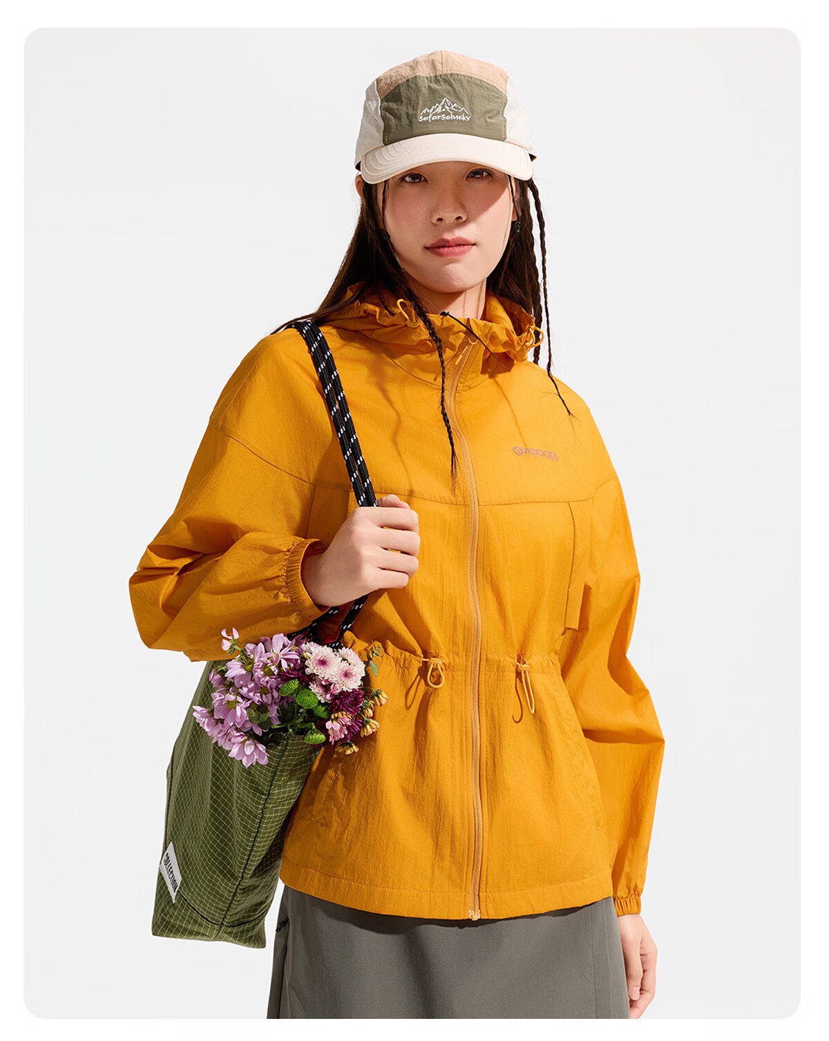 OUTDOOR PRODUCTS Women's Original Yarn UV Protection Jacket 26 Spring Summer Camping UV50+ Lightweight Breathable Skin Jacket OFPF522401 Light Water Blue 19