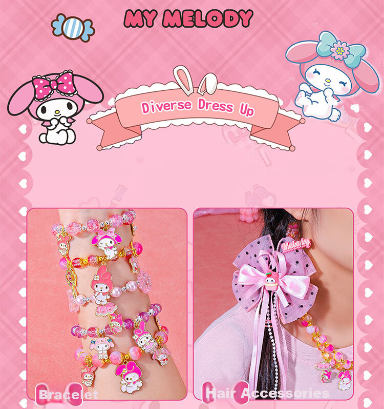 Luo Li Girl Birthday Gift Bead Set Handmade DIY 8-Year-Old Girls Toy Melody Children's Day Jewelry 4