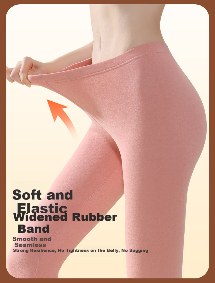 MiiOW Cashmere Silk Autumn Pants for Women, Warm High-Waist Seamless Slim-Fit Base Layer Leggings for Inner Wear And Heat Generation, 2026 New Skin Color 16