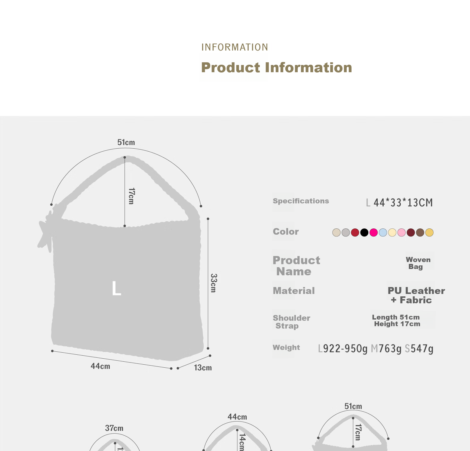 ECODAY Women's Original Design Classic Woven Large Capacity Tote Bag Commuter Handbag Shoulder Bag Birthday Gift 1