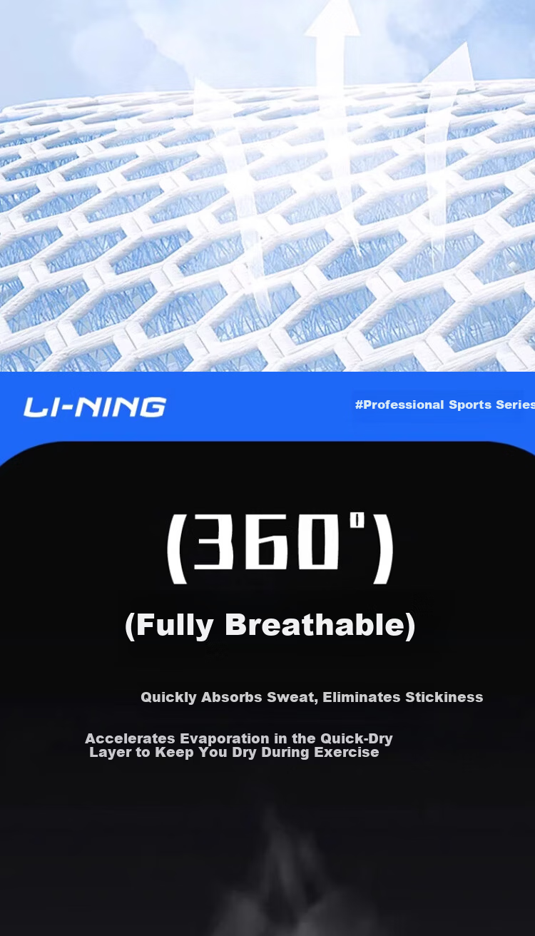 LI-NING Men's Summer New Ice Silk Sports Sleeveless T-Shirt Loose Quick-Dry Training Basketball Running Fitness Vest 5