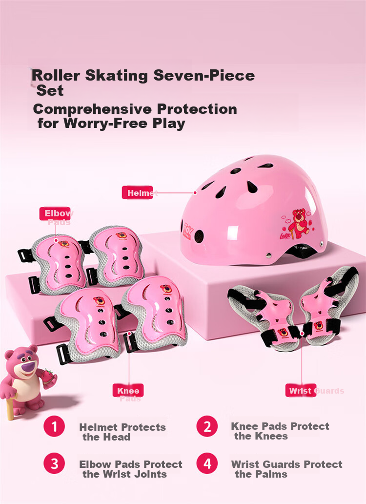 Disney Kids Roller Skating Protective Gear Set for Cycling, Skating, Skateboarding, Balance Bike, and Bicycle Safety Equipment 3