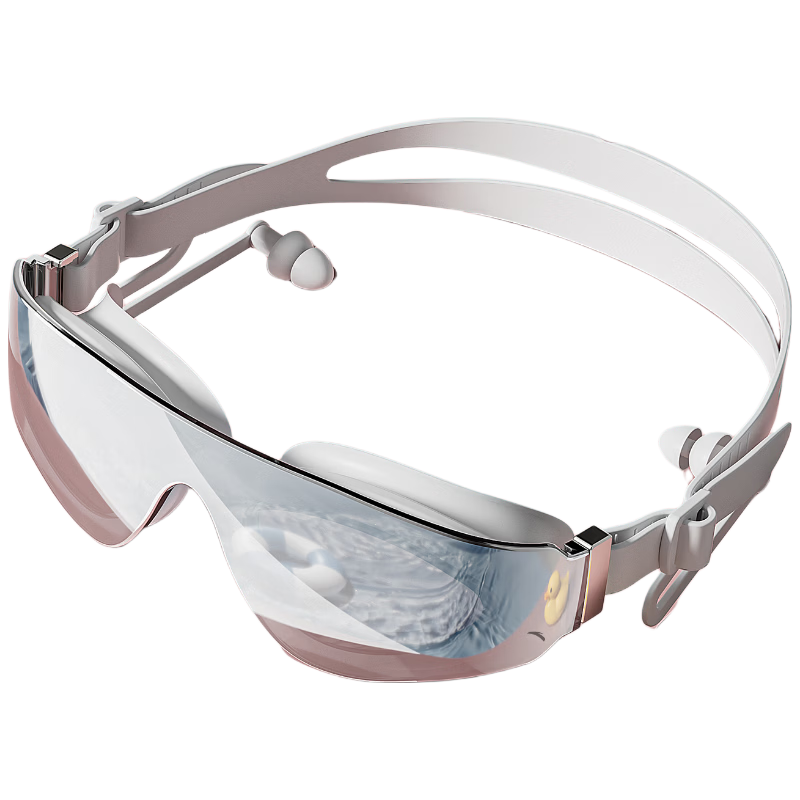 ANTA Shuizhitong 2.0 Future Children Swimming Goggles, High Definition Anti-Fog Large Frame, for Boys And Girls, Ice Blue Dream Pink