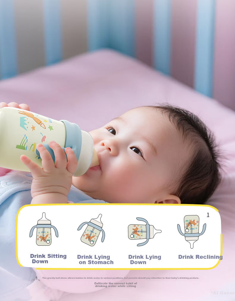 Pigeon Premium White Baby Children's Insulated Water Bottle Thermos Milk Bottle Straw Sippy Cup Anti-Choke Leak-Proof 300ml 12 Months+ 18