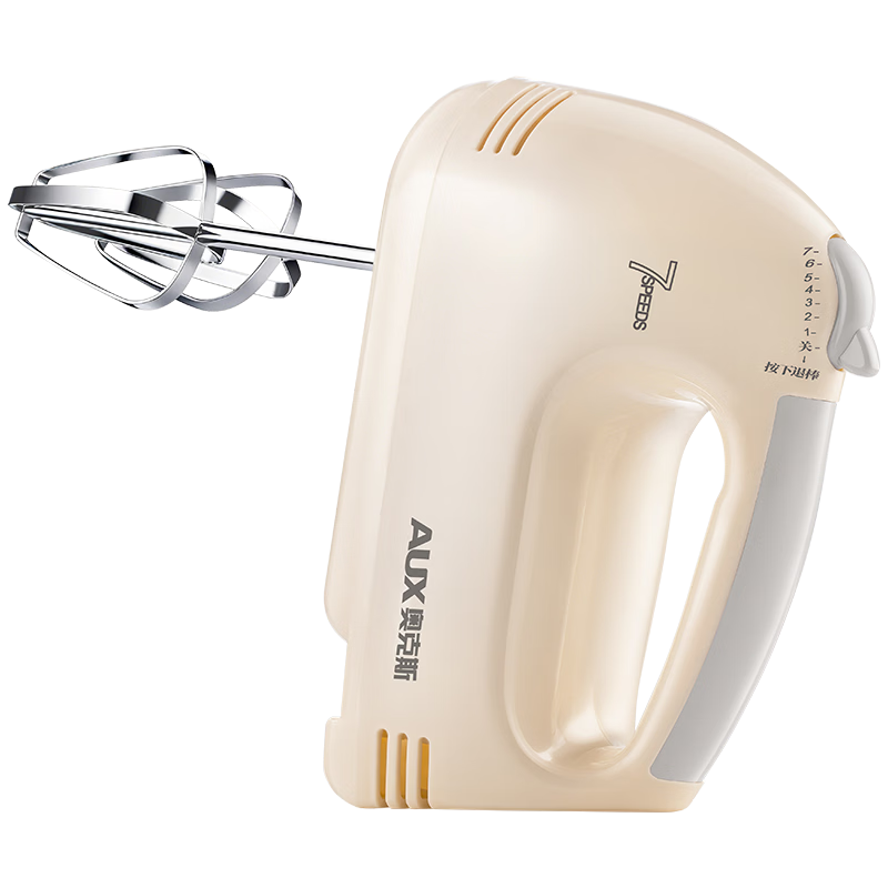AUX Electric Handheld Stand Mixer High-Power Small Whisk Cream Egg White Beater Coffee Frother Baking Cake Stirring Stick DH133-2