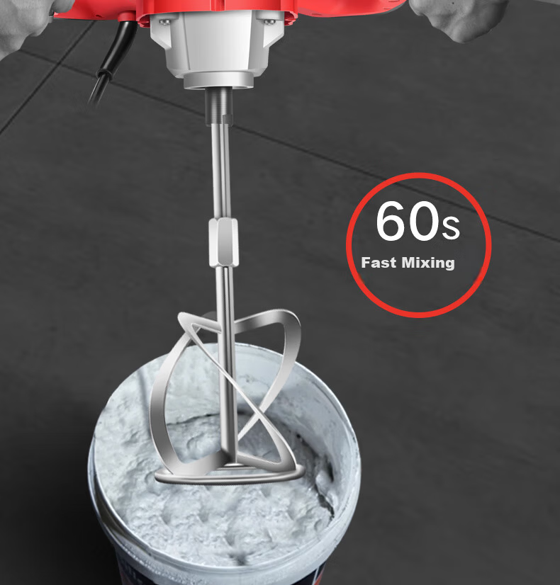 Baide Li Putty Powder Mixer High-Power Cement Mortar Coating Stirrer Paint Mixing Drill 14
