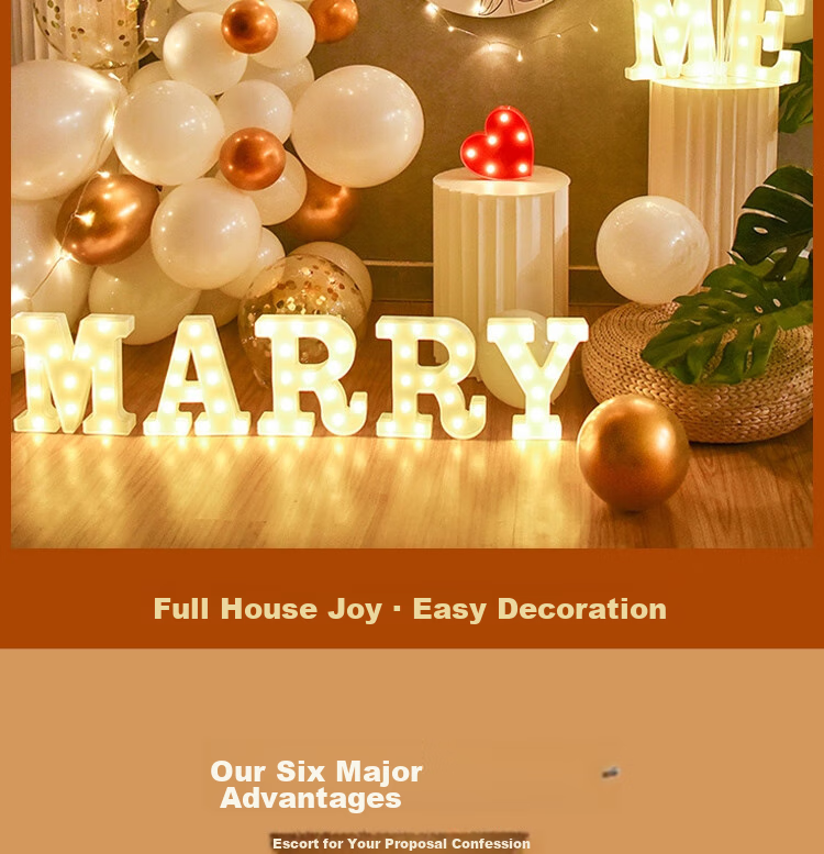 Abaoli KT Board Proposal Setup, Indoor And Outdoor Valentine's Day Birthday Party Balloon Supplies, Confession Hotel Room Decorations, Props 2