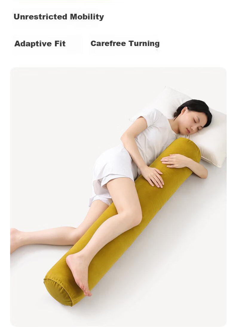 AiLu Long Body Pillow for Girls Sleeping Pregnant Women Side Sleep Leg Hugging Cylindrical Pillow Removable Washable for Boys 14