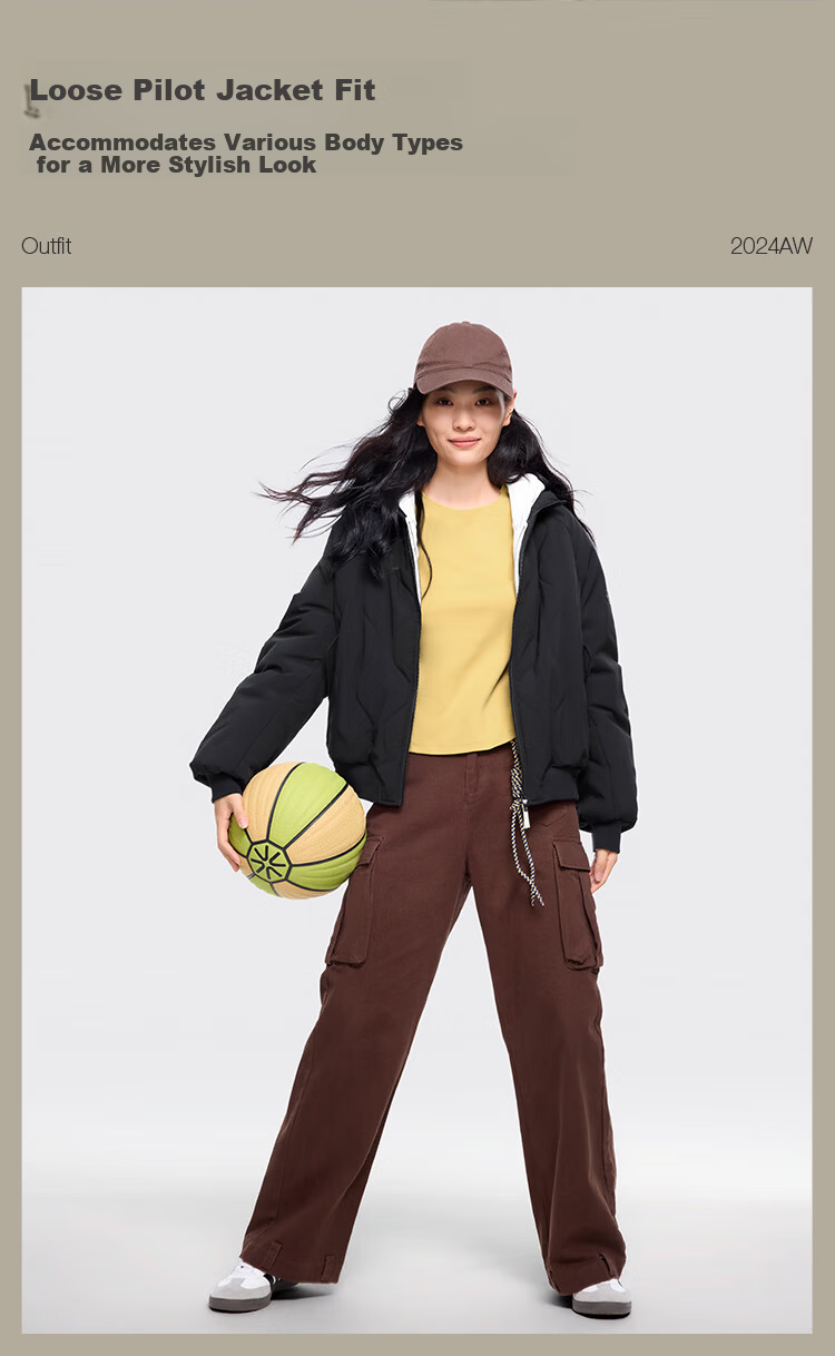 Beneunder Women's Fleece Jacket Warm Mid-Weight Machine Washable Outdoor Cotton Coat CL004 Down-Like 47