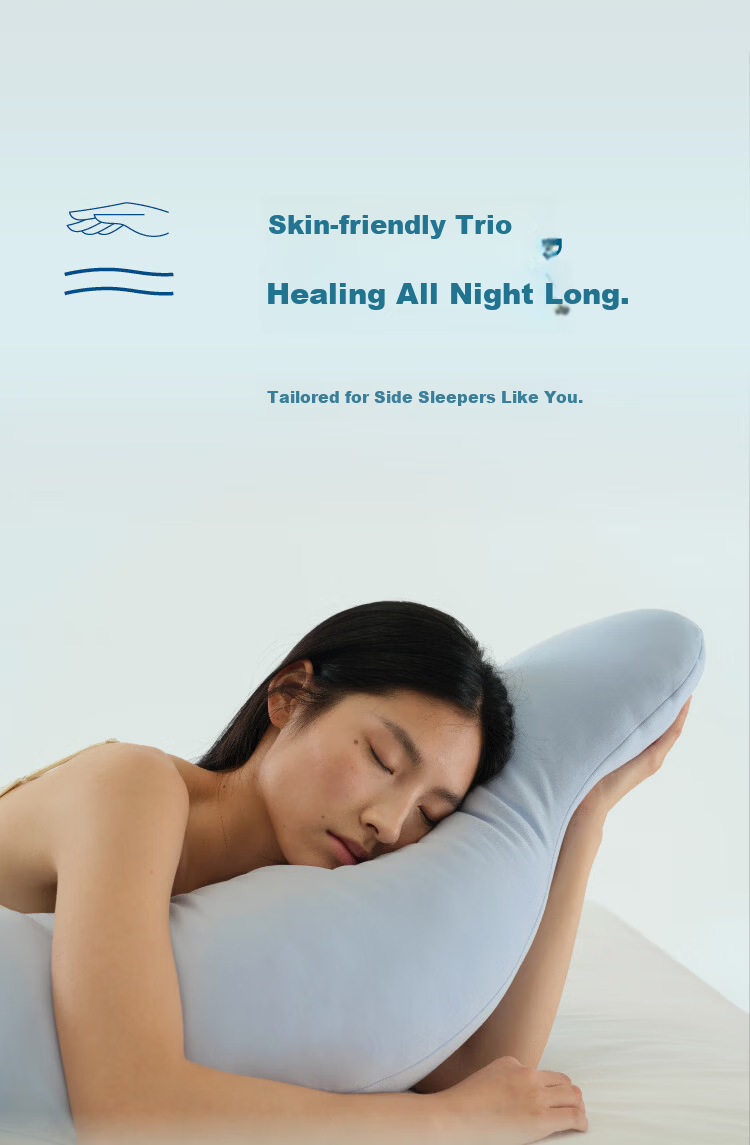 Atour Planet Deep Sleep Pregnancy Pillow Side Sleeping Leg Hugging Long Body Pillow Bed Headrest Backrest Prone Sleeping Pillow Waist Support for Men and Women 4