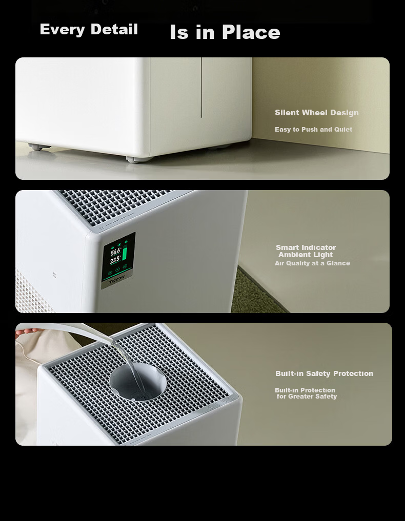 Shuxinfeng [Same Model as Weijia] G2pro Air Purifier and Humidifier, Mist-Free Humidification and Purification All-in-One, Silent Sterilization, Formaldehyde Removal, Large Capacity for Bedroom and Li 11
