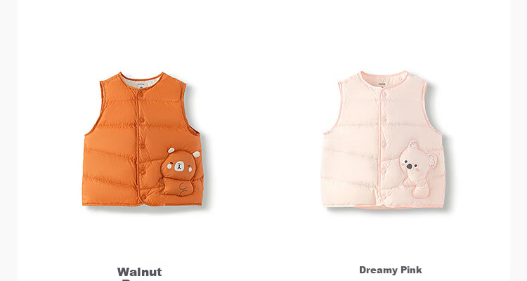 Balabala Kids Down Vest 2025 Winter Warm Clothing Cute Style [Mall Same Model] 201425101201 6