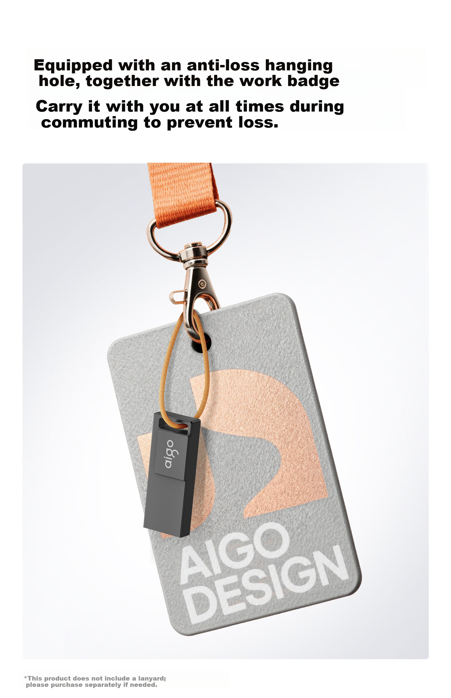 Aigo 8GB USB 2.0 Flash Drive A10 Metal Corporate Custom USB Drive Mini Waterproof USB Stick for Computer Office Study 12