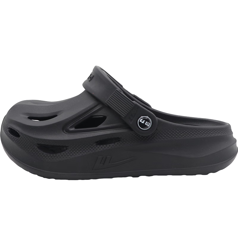 Warrior Men's Soft Thick-Soled Garden Clogs Sandals Outdoor Casual Beach Shoes SDJ-0752 Black Size 42