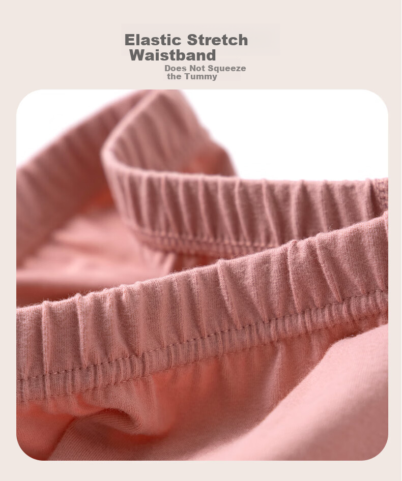 Dingguagua Girls' Pure Cotton Autumn Thermal Underwear Set for Middle and High School Students, Warm Cotton Knitwear for Teenagers 16
