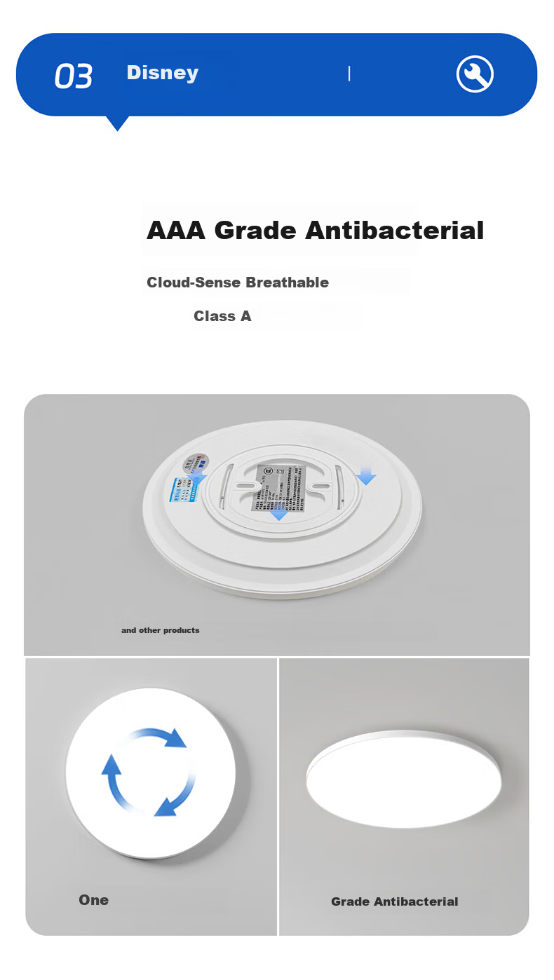 HP Eye-Protection Three-Defense Ultra-Thin LED Ceiling Light for Bedroom, Kitchen, Bathroom, Balcony, Corridor - Zhenzhiguang Series 9