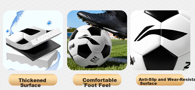 Li-Ning Football Size 4 Children's Standard Match Training Soccer Ball for Primary and Middle School Students Ages 3-12 7