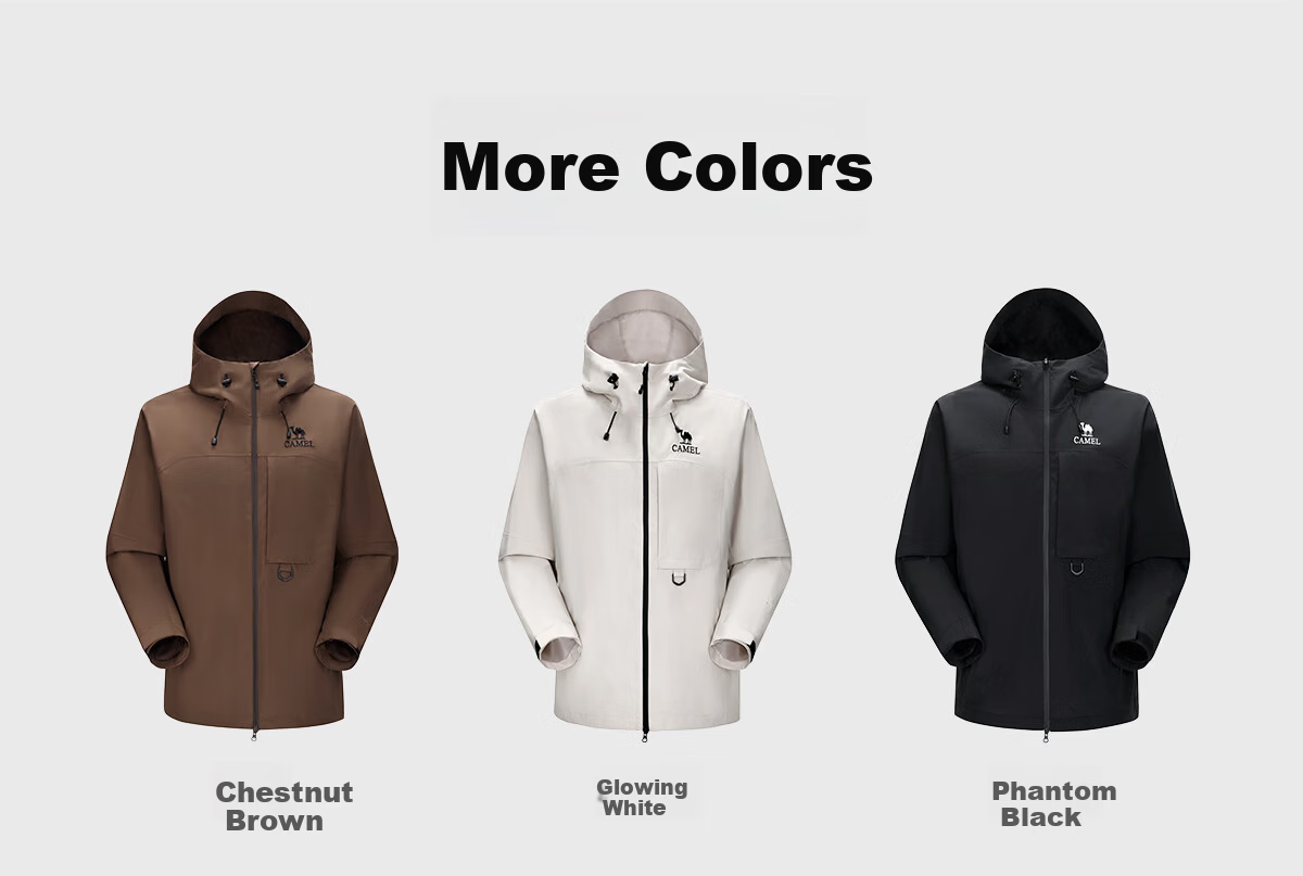 CAMEL Outdoor City Lightweight Men's Softshell Jacket Single Layer Windproof Waterproof Mountaineering Coat 2025 New L 10