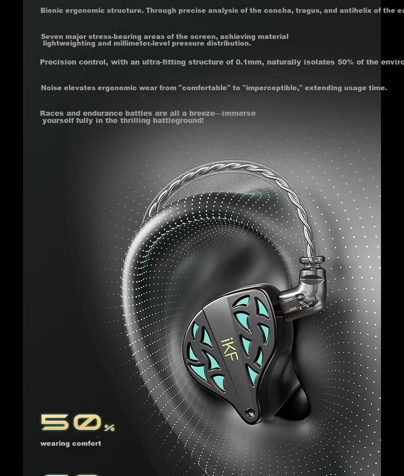 IKF Night Festival Wired In-Ear Gaming Headset FPS Dedicated Extended Gaming Earphones Type-C Fearless Contract Delta PC PUBG Mobile 11
