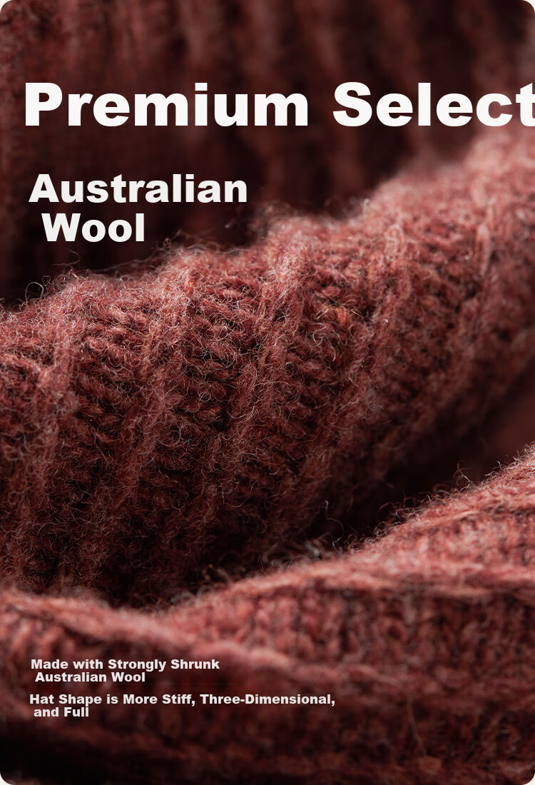 JIUMU Sheep Wool Warm Fisherman Hat Autumn Winter Slim Face Bucket Hat Elegant Fedora Winter Windproof Cold Resistant Hat for Women 3