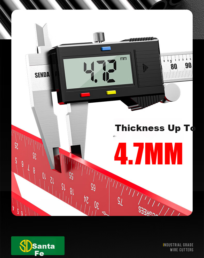 Shengda Aluminum Alloy Multifunctional 90-Degree Triangle Ruler 45-Degree High-Precision Carpenter Carpenter's Square for Woodworking and Renovation 5