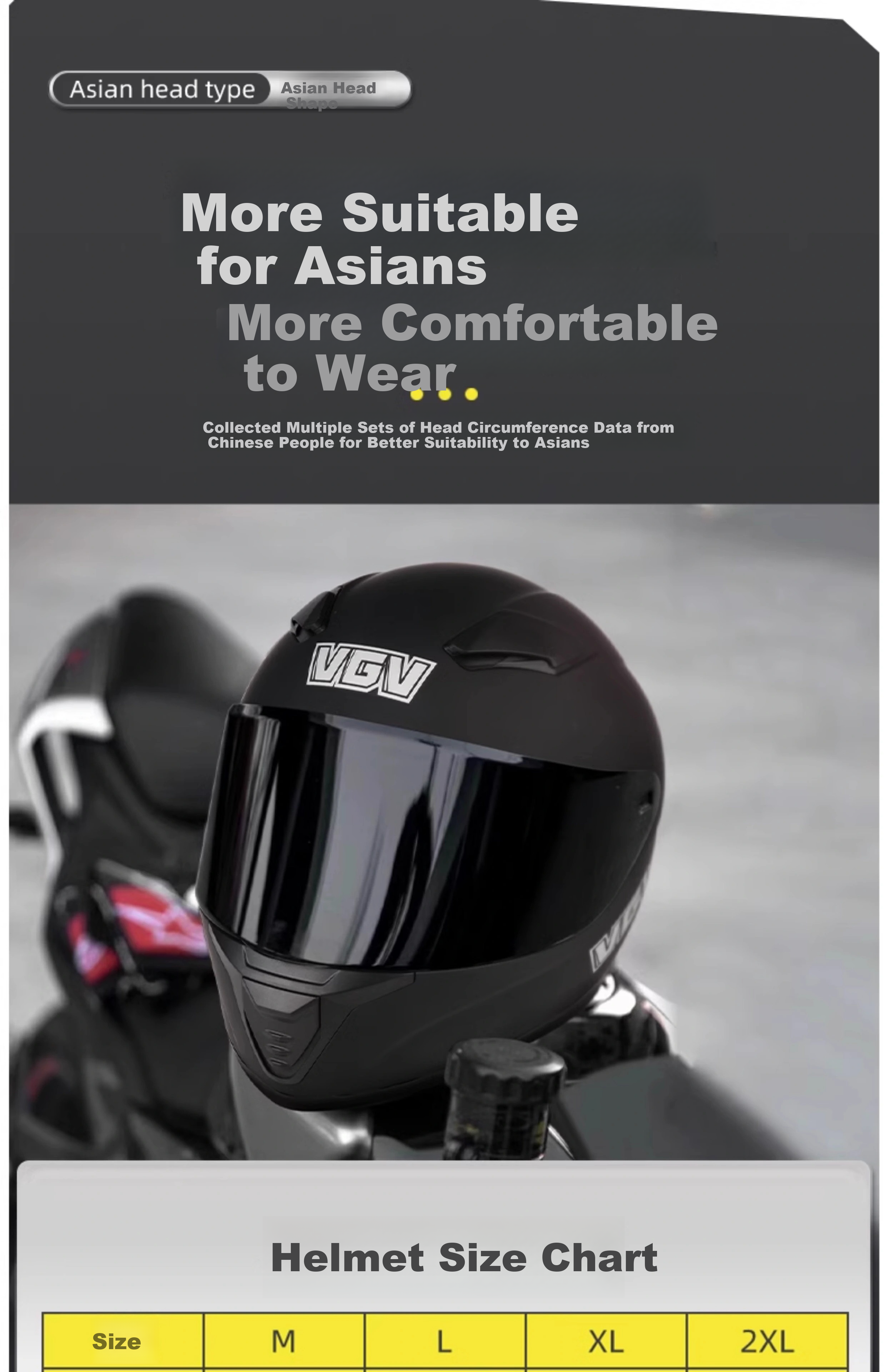 VGV Motorcycle Helmet 3C Certified Four-Season Warm Single Visor Full Face Electric Vehicle Helmet Titanium Silver Gray M 13