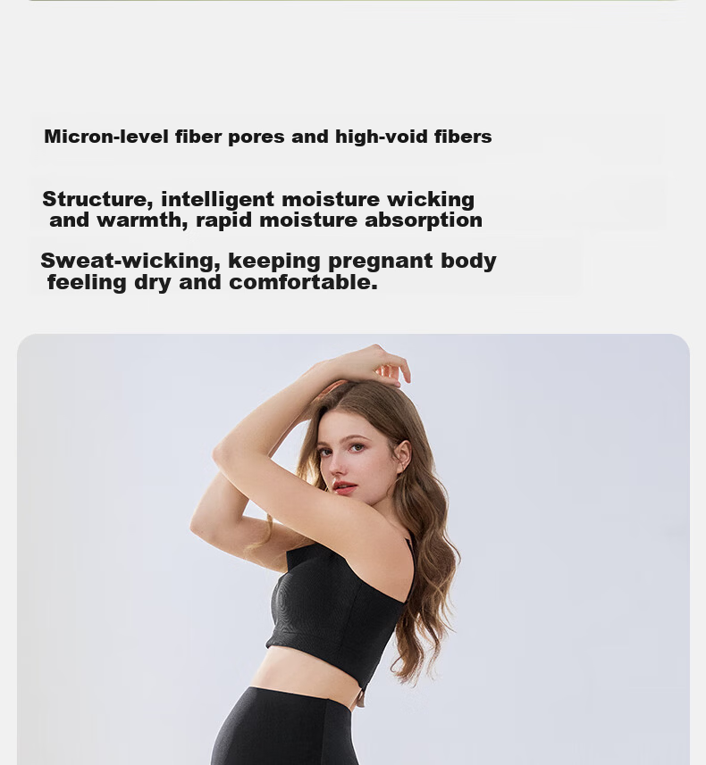 EMXEE New Camellia Oil Maternity Sharkskin Leggings Maternity Wear Four Seasons New Maternity Yoga Pants Slim Fit Black M 22