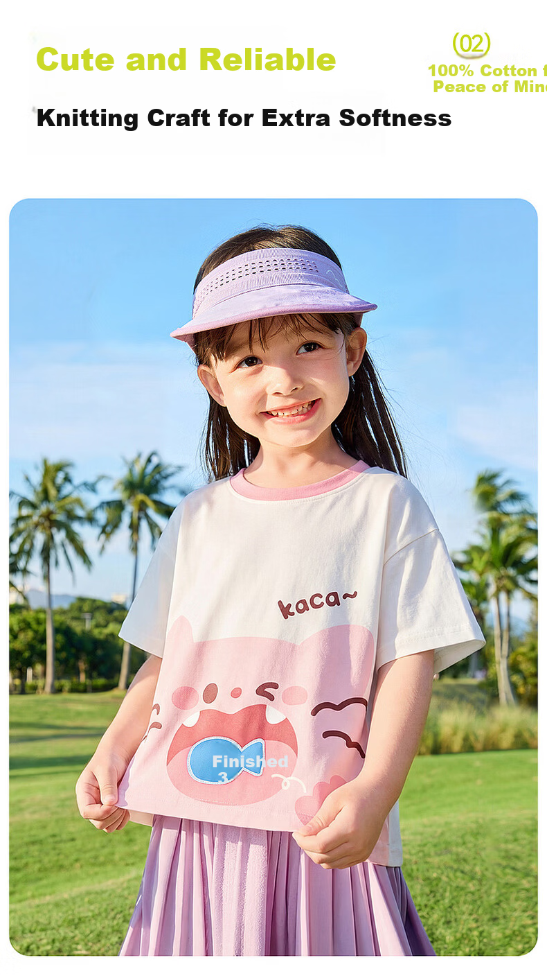 Dudu Kids Cartoon Summer T-Shirt Boys Short Sleeve Cotton Girls Summer Baby Lightweight Top Green Stripes Size 80 2