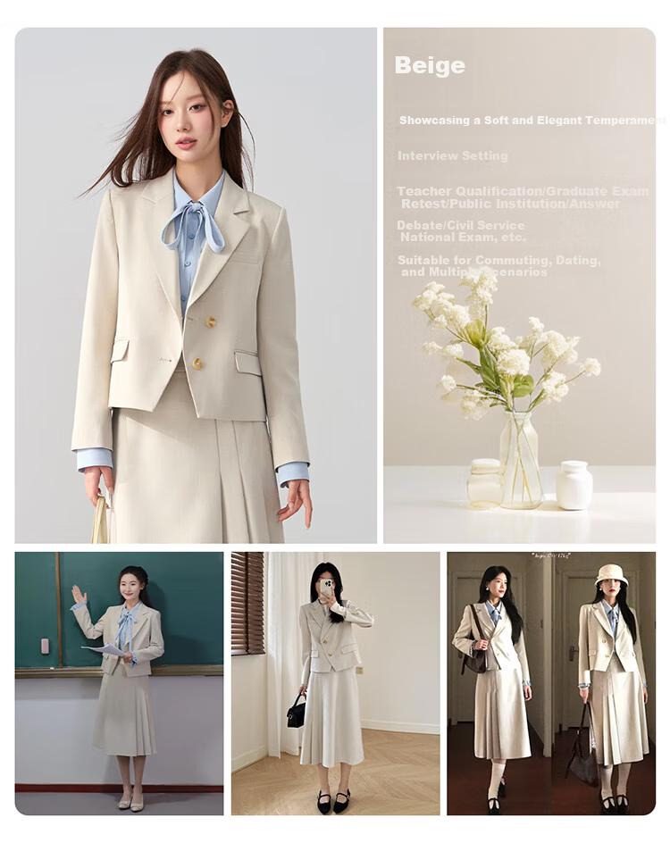 Miss Bird Gray Interview Blazer Women's Professional Commuter Lightweight Small Size Suit Jacket 4