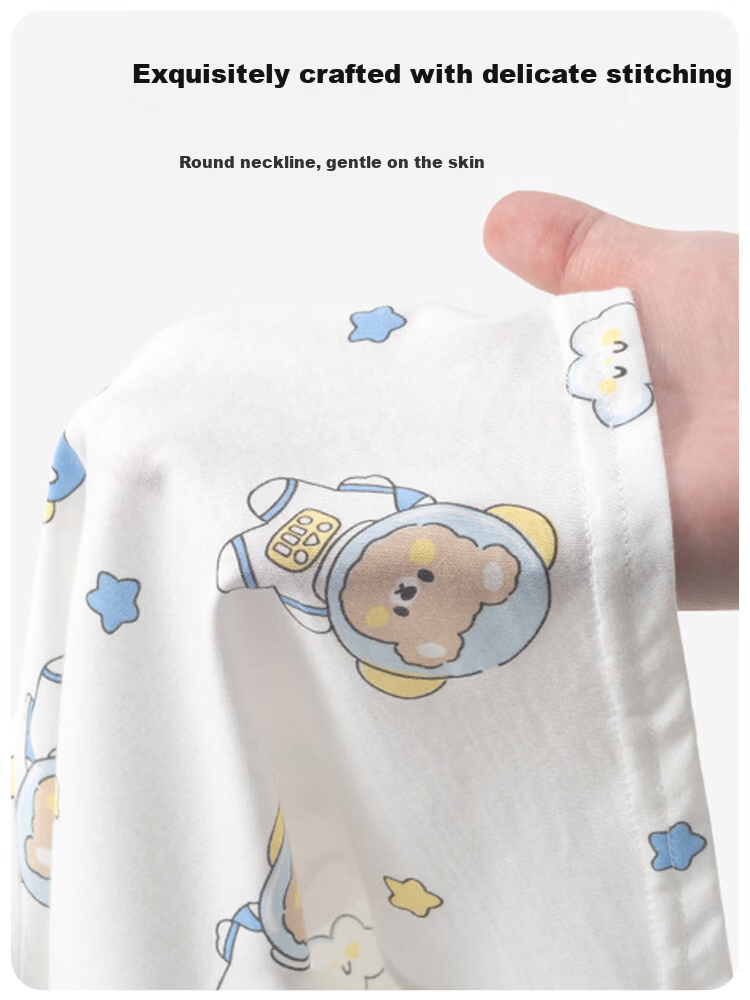 9i9 Children's Cotton Vest Summer Thin Sleeveless Top Boys Girls Baby Infant Belly Protector Dinosaur 0-2 Years 7