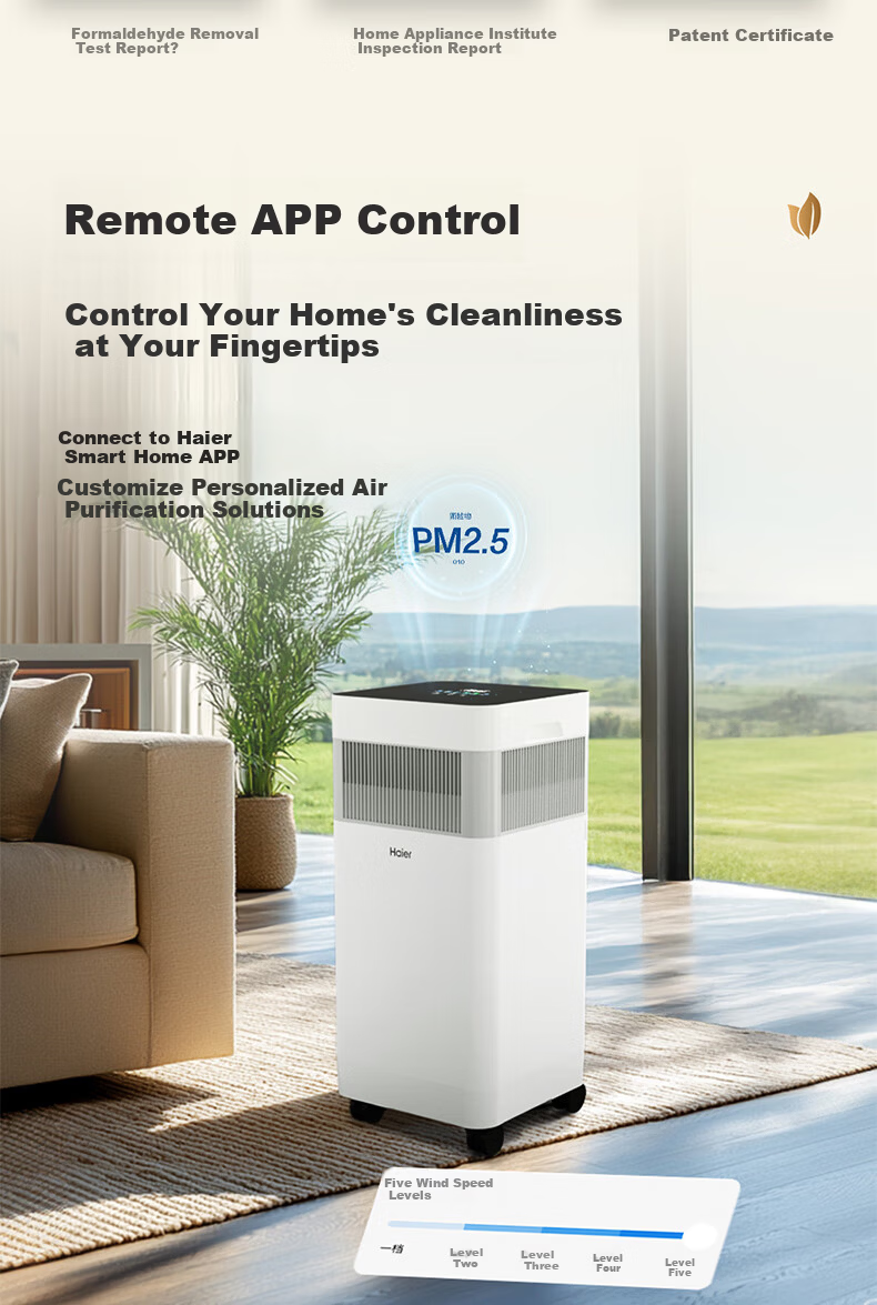 Haier Air Purifier Home Formaldehyde Removal Mite Removal Pet Hair Removal Smart Negative Ion Benzene Dust Allergy Removal Office Smoke Odor KJ900F 14