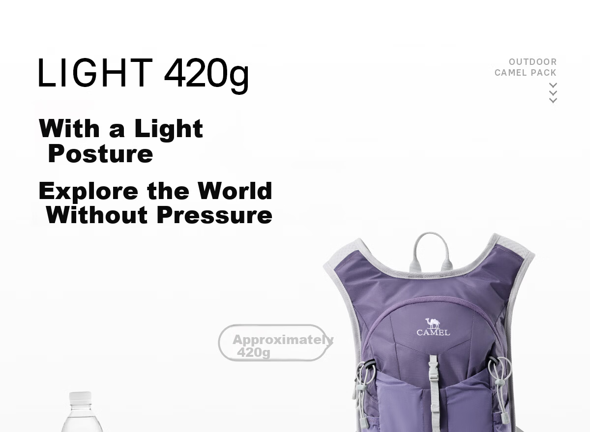 CAMEL Lightweight Backpack Commuter Outdoor Hiking Cycling Mountaineering Small Bag 576BB21018 5