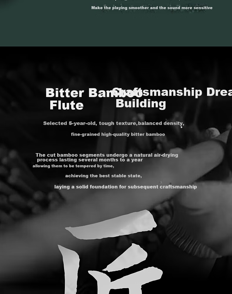 Range Flute F Key Bamboo Flute Professional One-Piece Flute Adult Children Beginner Performance Transverse Flute 3