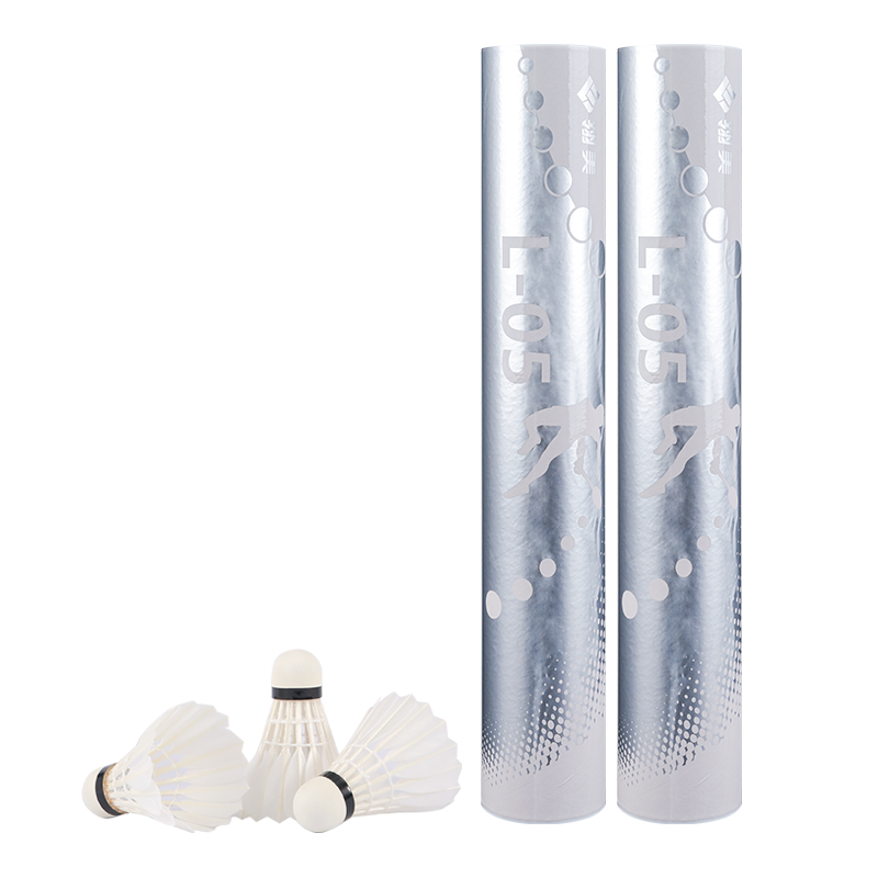 Lingmei Feather Badminton L05 Durable Stable Flight Training Competition Shuttlecocks Selected Duck Feathers 12-Pack Speed 77